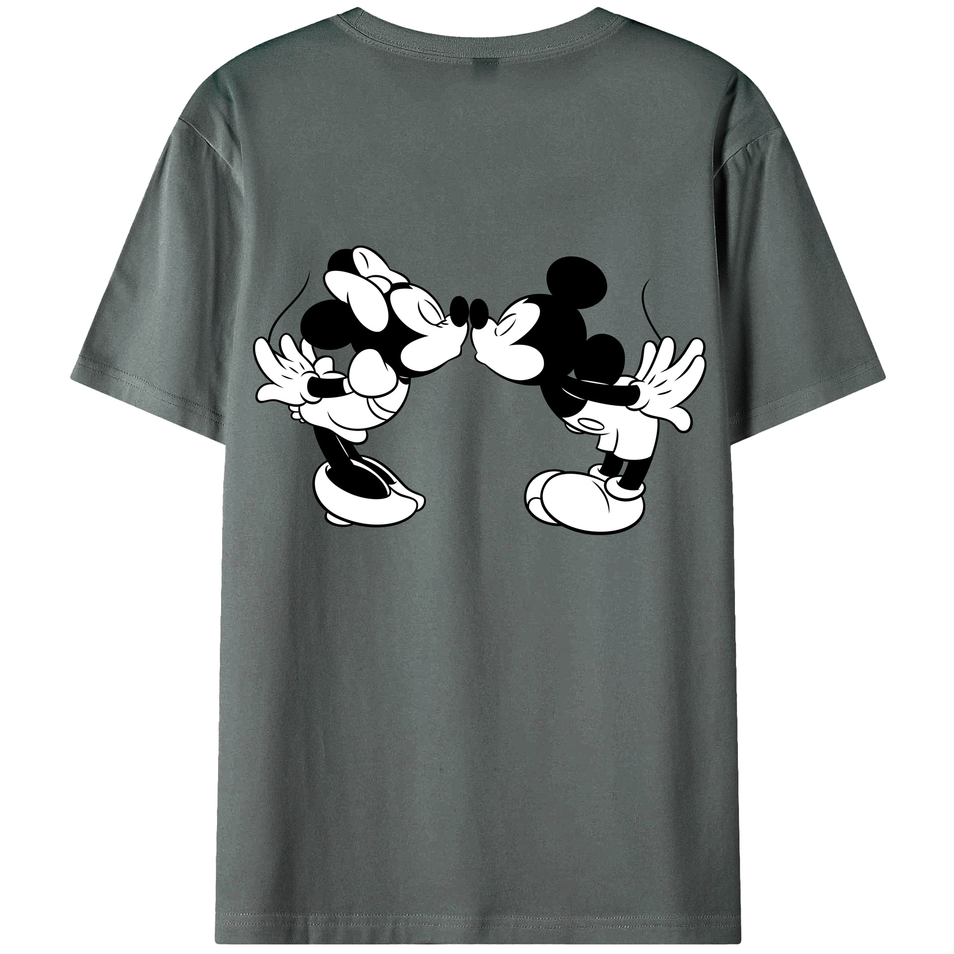 （画像用） ミッキーマウス Mickey Mouse 綿100％半袖Tシャツ（背面プリント）